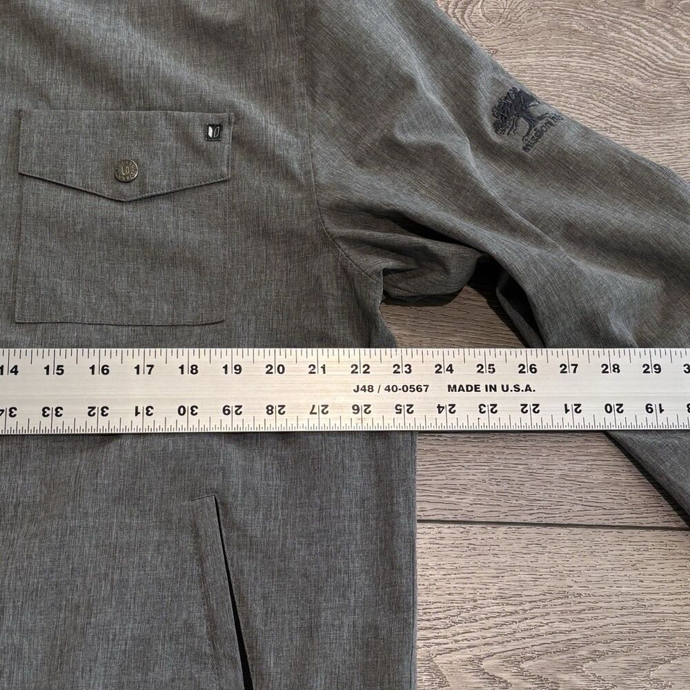 Linksoul Golf Jacket Mens Large Grey Windbreaker Lightweight‎ Full Zip Pockets - Picture 6 of 8